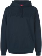 Supreme Embroidered Logo Hoodie - Blue