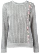 Julien David - Pinstripe Jumper - Women - Cotton - S, Women's, Grey, Cotton