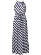 Michael Michael Kors Chain Detail Halterneck Dress - Blue