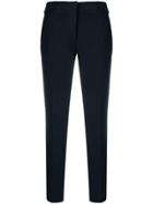 Blanca Cropped Slim-fit Trousers - Blue