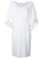 Givenchy Bat-wing Sleeve Dress, Women's, Size: 36, White, Spandex/elastane/viscose