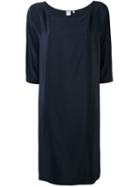 Aspesi - Short-sleeved Dress - Women - Silk - 42, Blue, Silk