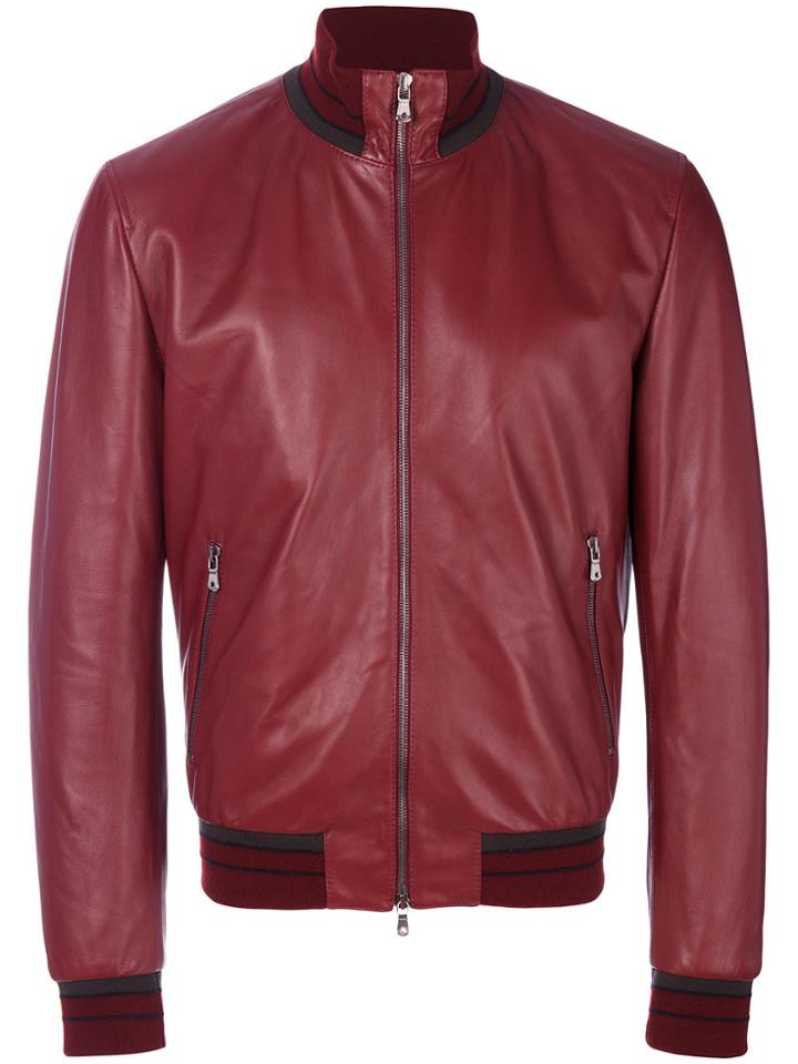 Dolce & Gabbana Siluro Bomber Jacket - Red
