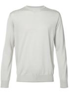 Eleventy - Round Neck Jumper - Men - Silk/merino - L, Nude/neutrals, Silk/merino