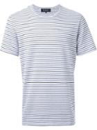 Anrealage Reflect Border T-shirt, Men's, Size: 46, White, Cotton/aluminium/glass
