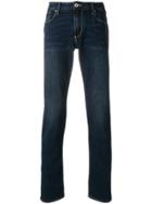 Armani Jeans Washed Five Pocket Jeans - Blue