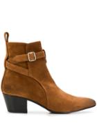 Marc Ellis Wrap Strap Boots - Brown