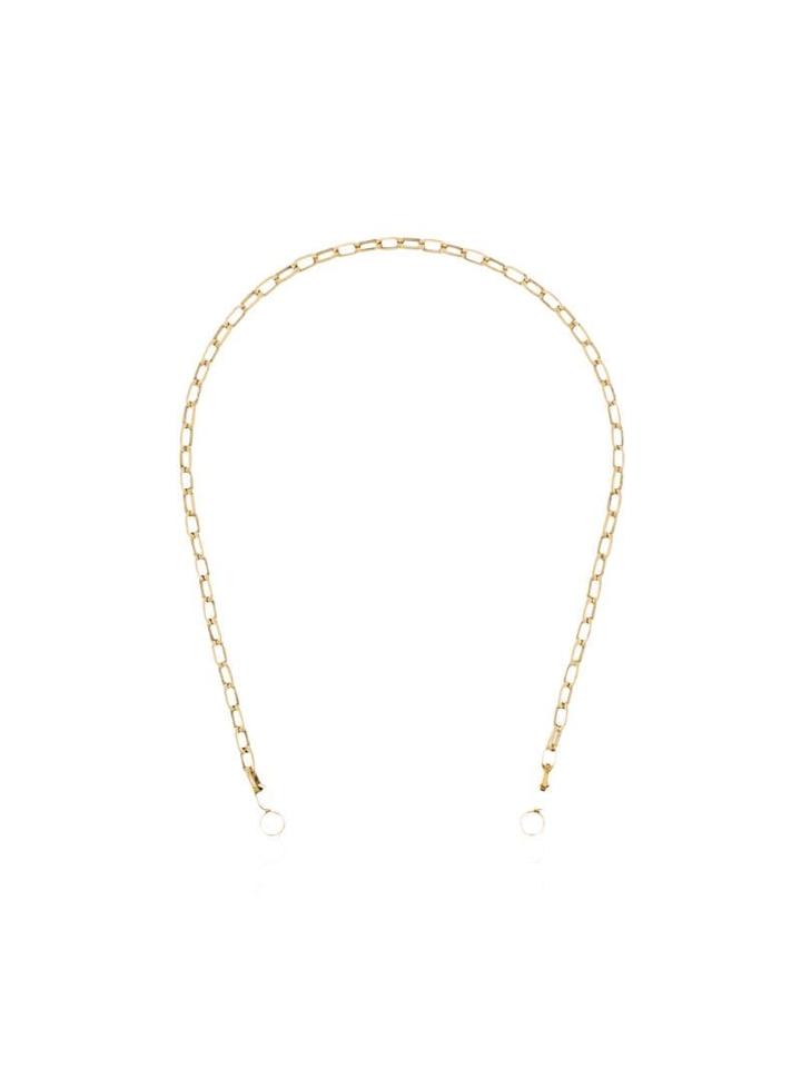 Marla Aaron 14kt Yellow Gold Biker Chain Necklace - Metallic