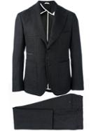 Al Duca D'aosta 1902 Two Piece Suit, Men's, Size: 54, Black, Cotton/virgin Wool