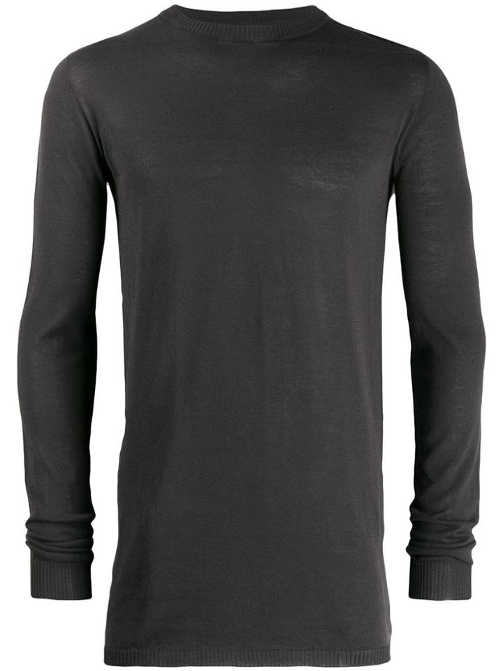 Rick Owens Longline Sweater - Blue