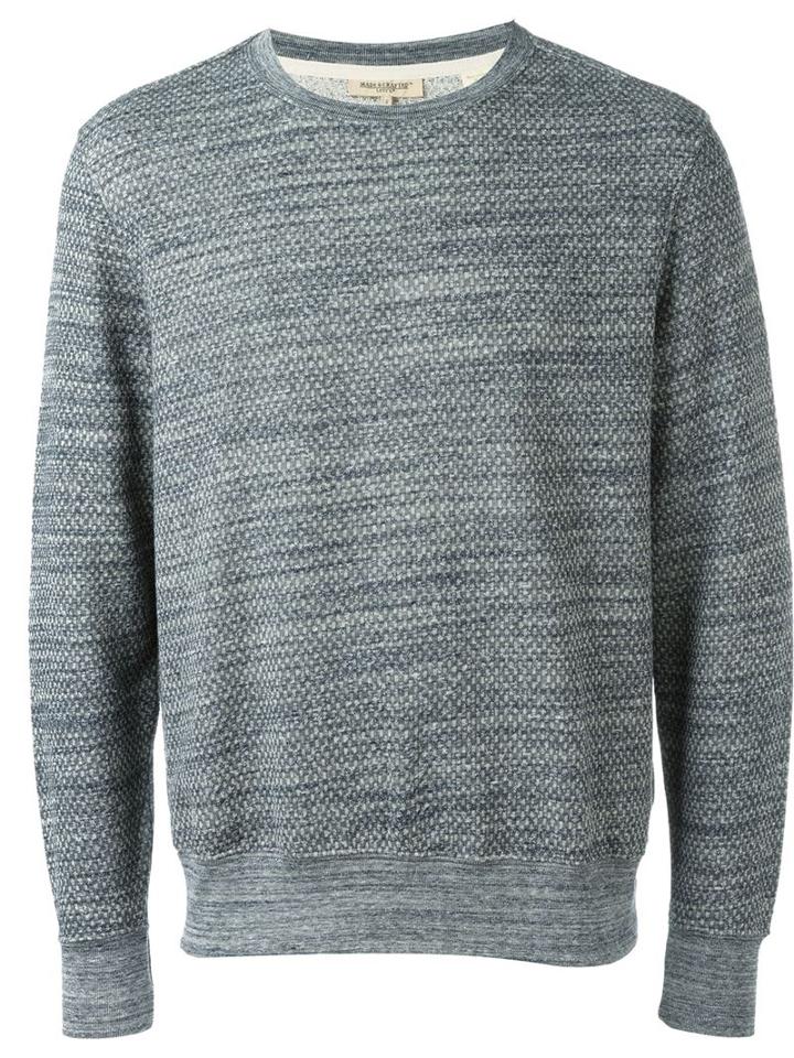 Levi's: Made & Crafted 'crew' Textured Weave Effect Sweatshirt