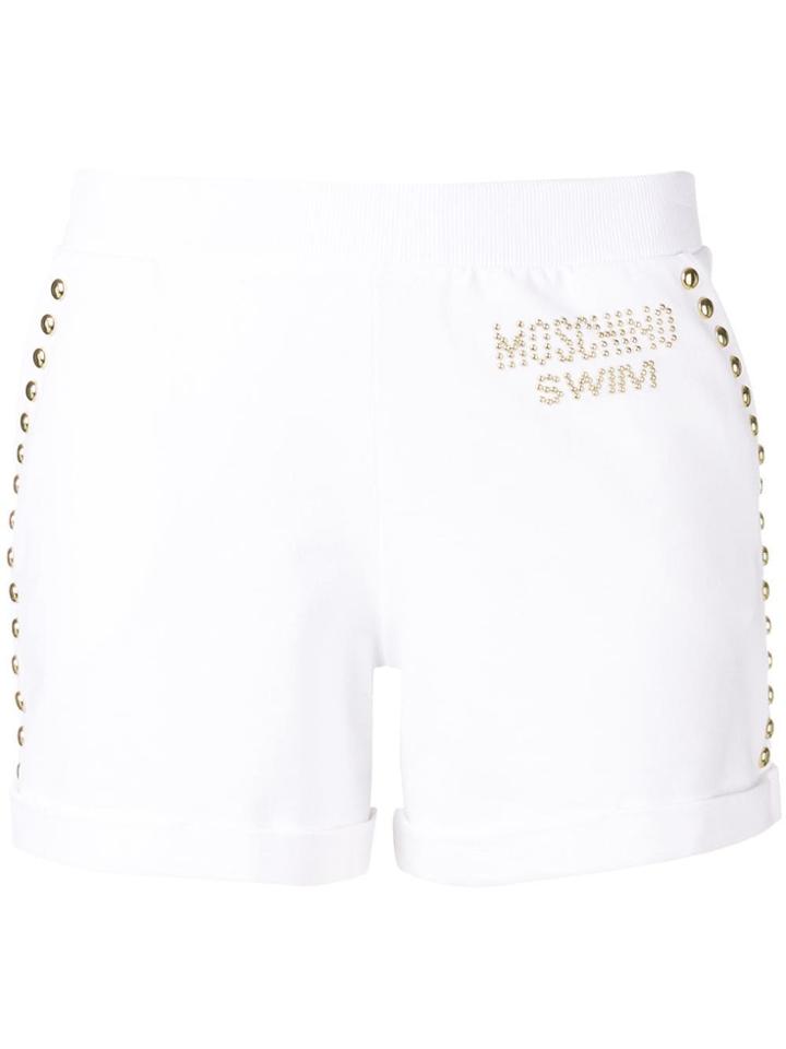 Moschino Moschino Swim Studded Shorts - White