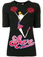 Love Moschino Cheerleader T-shirt - Black