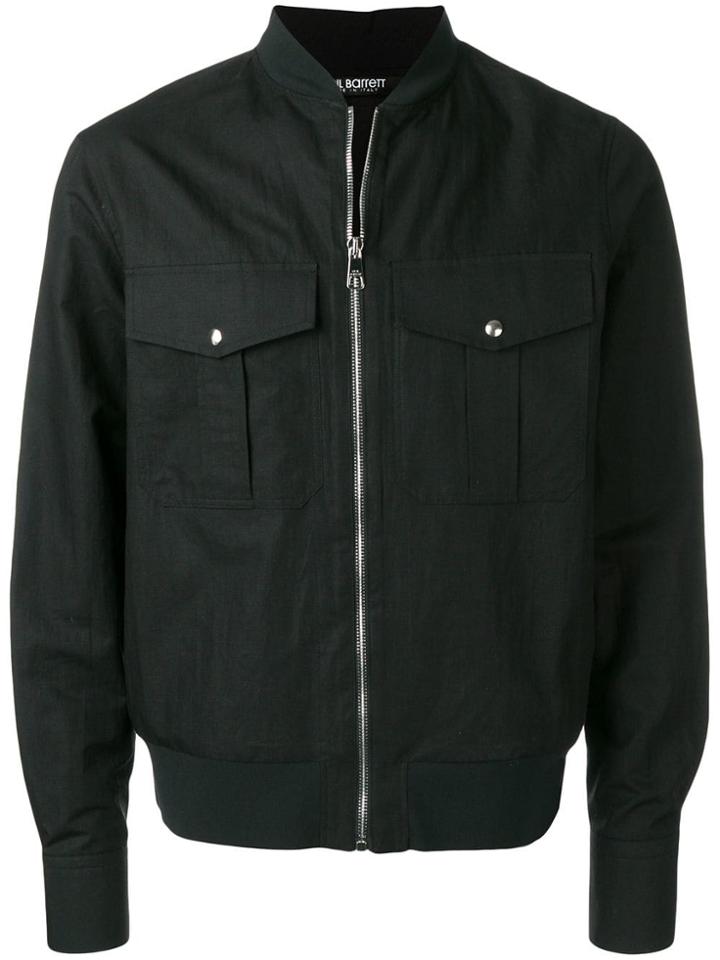 Neil Barrett Plain Bomber Jacket - Black