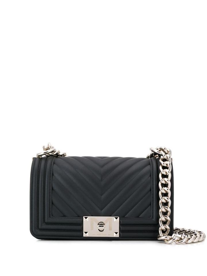 Marc Ellis Quilted Foldover Crossbody Bag - Black