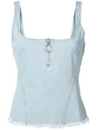 Marques'almeida Denim Tank Top - Blue