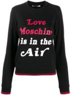 Love Moschino Logo Print Sweater - Black