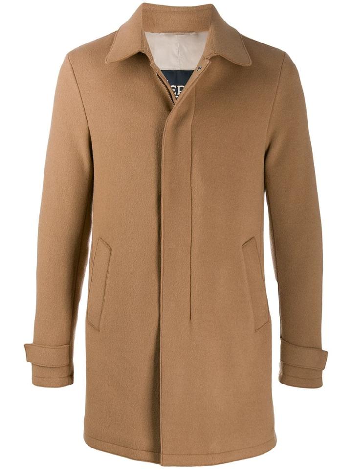 Herno Zipped Coat - Neutrals