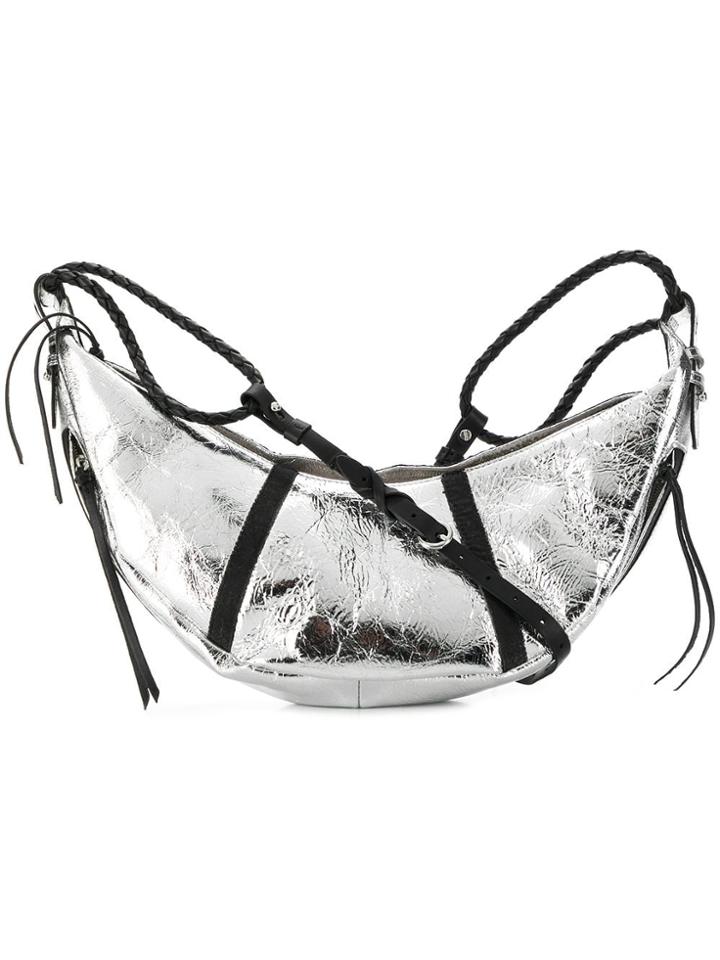 Jérôme Dreyfuss Willy M Shoulder Bag - Silver