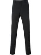 Z Zegna Straight Leg Trousers, Men's, Size: 50, Black, Cotton/spandex/elastane