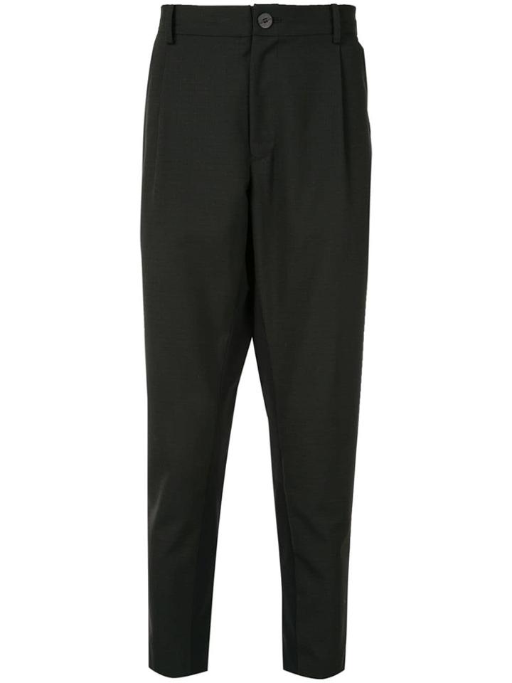 Yoshiokubo Dropped Crotch Trousers - Black