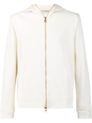 Oyster Holdings 'narita' Zipped Hoodie - Nude & Neutrals