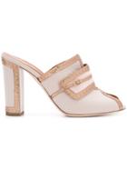 Malone Souliers Contrast Mules - Nude & Neutrals