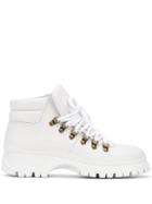 Prada Lace-up Boots - White
