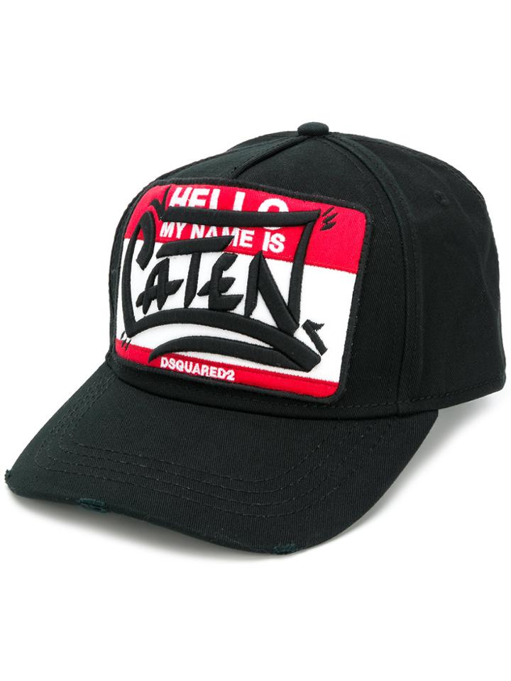 Dsquared2 My Name Is Caten Baseball Cap - Black