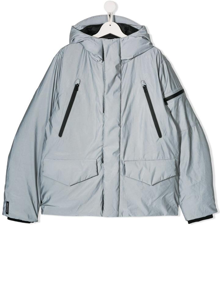 Freedomday Teen Reflex Padded Jacket - Silver
