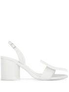 Jacquemus Square Toe Sandals - White