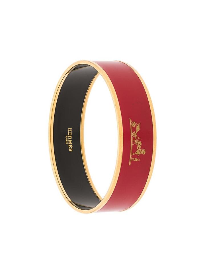 Hermès Pre-owned Logo Bangle - Red
