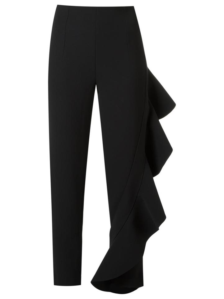 Giuliana Romanno Cropped Trousers, Women's, Size: 36, Black, Acetate