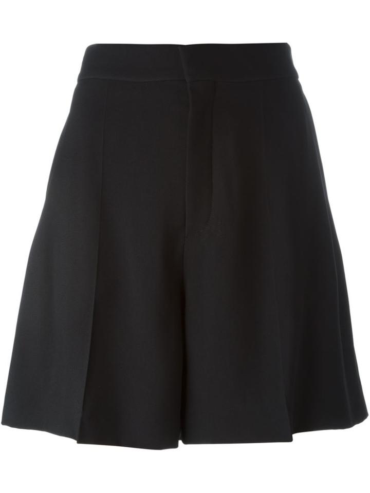 Chloé Tailored Shorts, Women's, Size: 40, Black, Silk/acetate/viscose