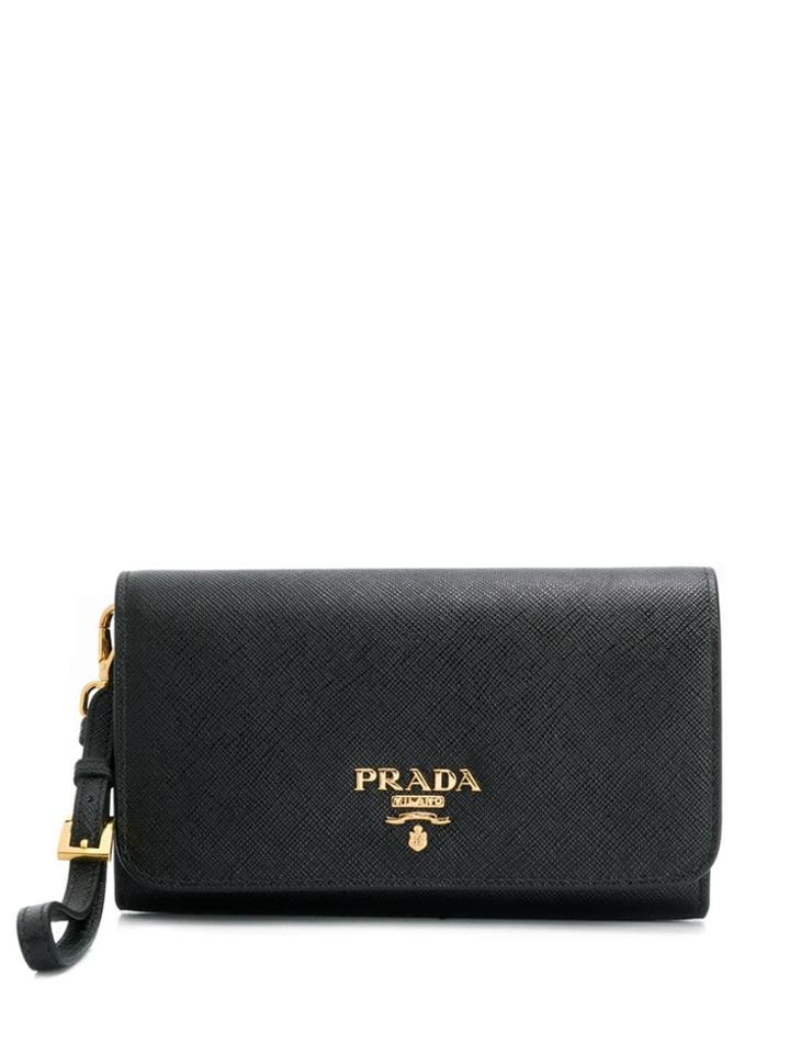Prada Saffiano Mini Pochette - Black