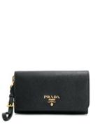Prada Saffiano Mini Pochette - Black