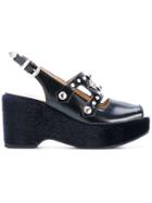 Toga Pulla Platform Studded Sandals - Black