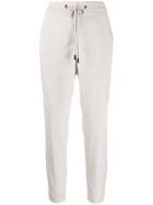 Peserico French Corduroy Cropped Trousers - White