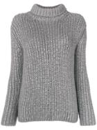 Ermanno Scervino Faux-crystal Embellished Sweater - Grey