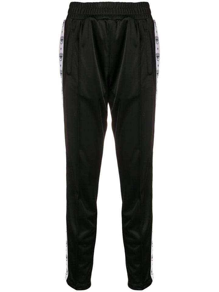 Chiara Ferragni Logo Tape Track Pants - Black