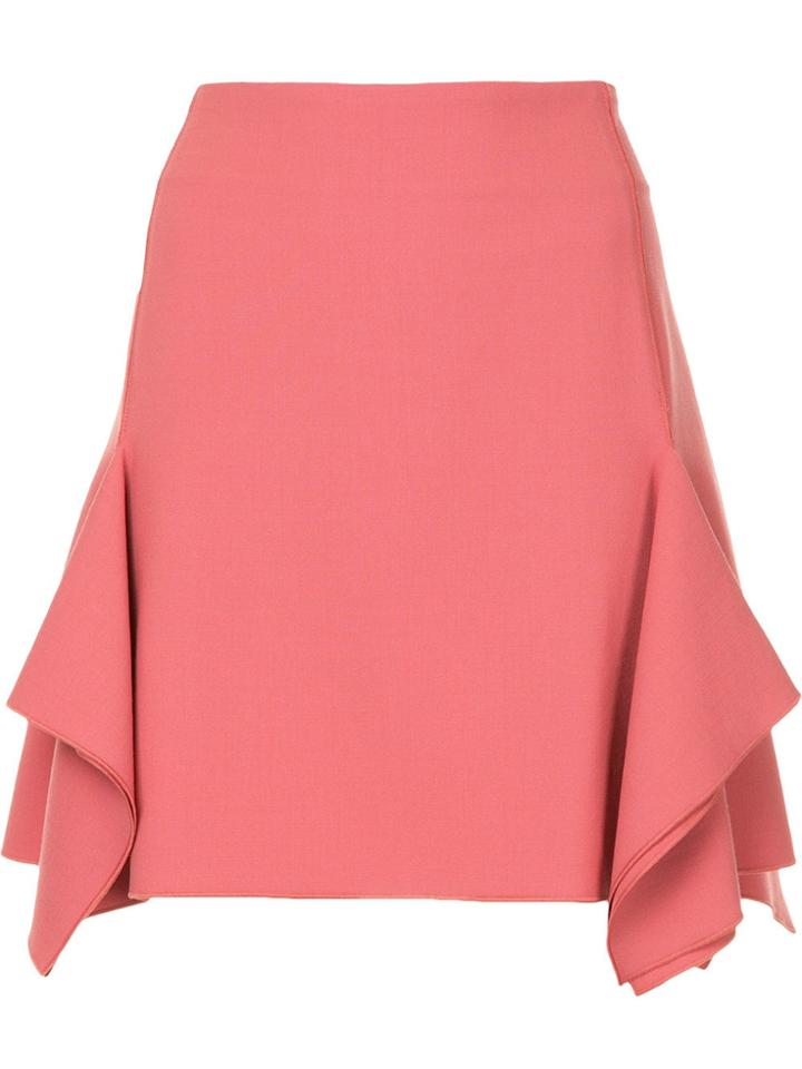Dion Lee Box Ruffle Draped Mini Skirt - Pink & Purple