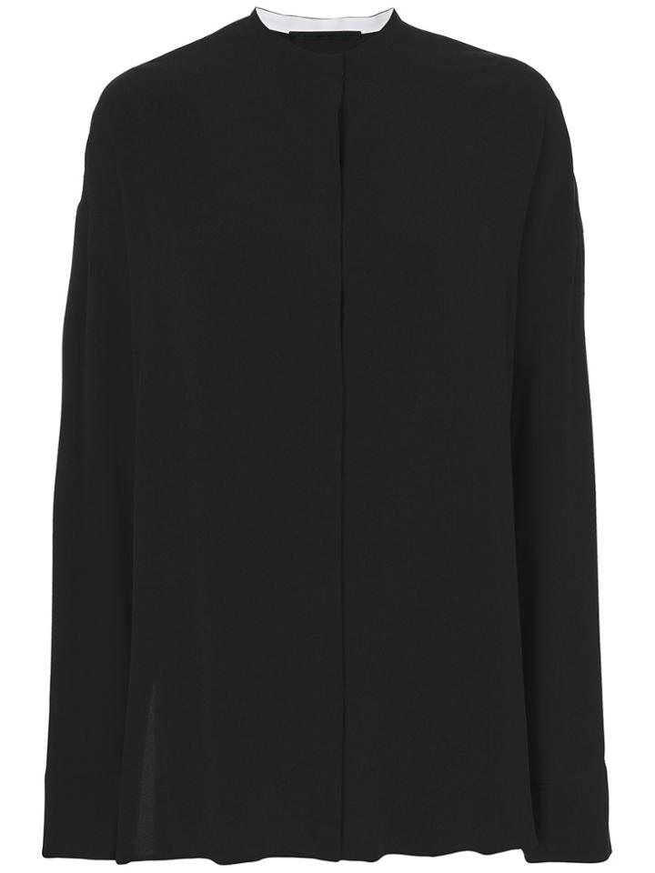 Haider Ackermann Oversized Mandarin Collar Shirt - Black