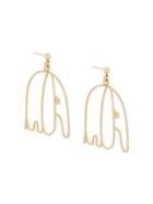 Malaika Raiss Elephant Earrings - Metallic