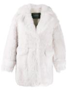 Blancha Short Shearling Coat - White