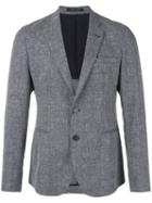Two Button Blazer - Men - Cotton/linen/flax/viscose/virgin Wool - 48, Grey, Cotton/linen/flax/viscose/virgin Wool, Emporio Armani