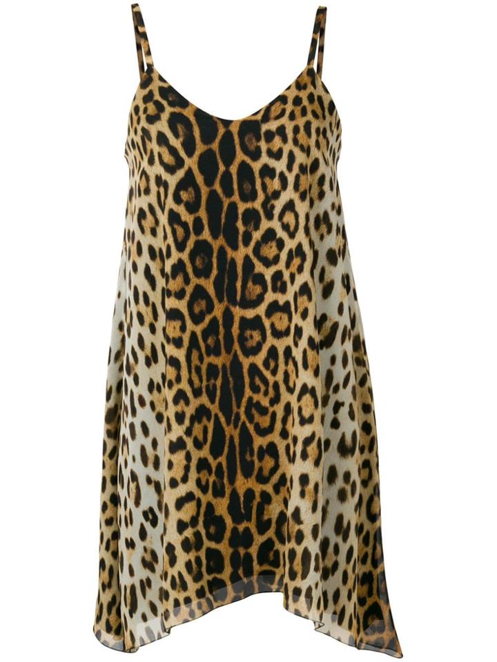 Moschino Leopard Print Dress - Brown
