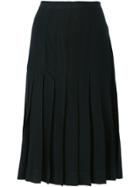 Yves Saint Laurent Pre-owned Pleated Skirt - Black