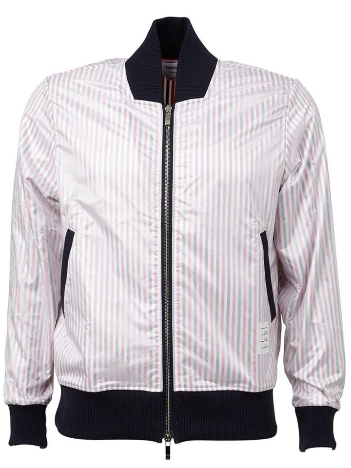 Thom Browne Striped Bomber Jacket