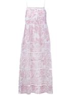 Zimmermann Floral Print Dress, Women's, Size: 2, White, Cotton/silk
