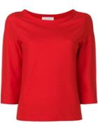 Zanone 3/4 Sleeves T-shirt - Red